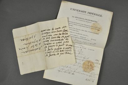 LOT. 2 documents.
Arrêté de l'Université...