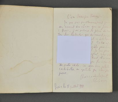 Emil CIORAN. P.A.S. sur l'ouvrage Elisabeth...