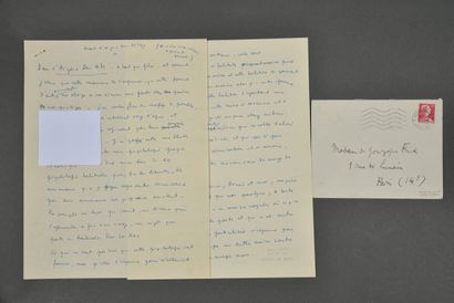 Jean COCTEAU. Manuscrit autographe, « Avant...