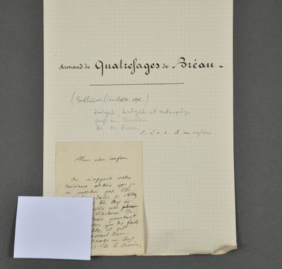 Armand QUATREFAGES DE BRÉAU (1810-1892),...