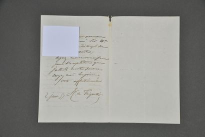 Henry de TRIQUETI (1803-1874). Lettre autographe...