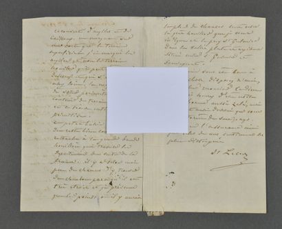 Henri LECOQ (1802-1871), botaniste.
Lettre...