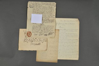 SEINE-ET-MARNE. 5 documents.
Certificat signé...