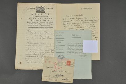 DEUX-SÈVRES. 
- Pièce signée Bernardin « pour...