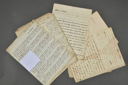 CÔTE D'OR. Ensemble de 18 lettres du XVIIIe...