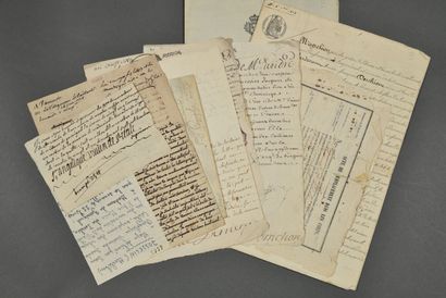 MORBIHAN. 12 documents.
Reçu délivré par...
