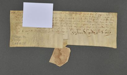 YVELINES. Soeur Jeanne de GONDI DE RETZ ( ?/1623),...