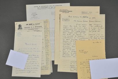 [CHAUVES-SOURIS]. Correspondance de 22 lettres...