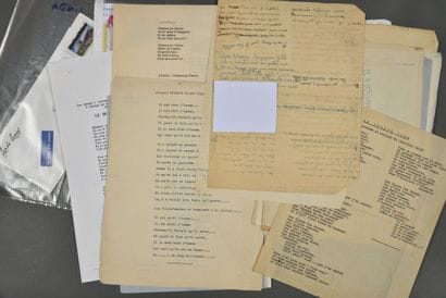 CHANSON FRANÇAISE. - Environ 80 feuillets...