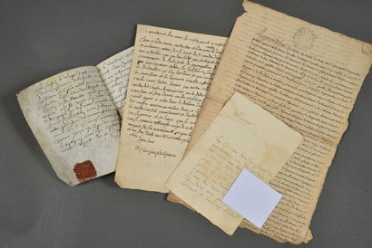 LOT-ET-GARONNE. 4 documents.
Parchemin signé...