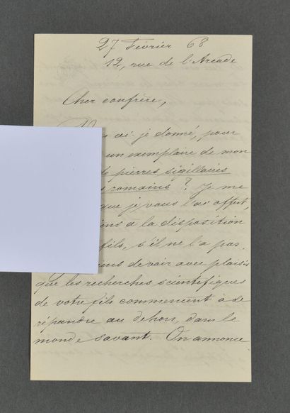 Frédéric Jules SICHEL (1802-1868), entomologiste...
