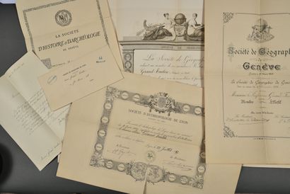 DIPLÔMES. 4 diplômes décernés à Alexis Giraud-Teulon.
Société...