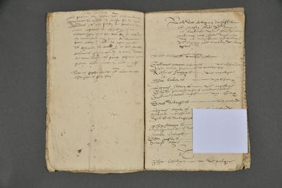 SAÔNE-ET-LOIRE. Cahier manuscrit du XVIe...