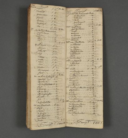 GIRONDE. Cahier manuscrit in-folio étroit...