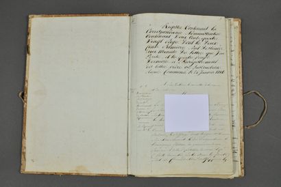 BENGALE. Cahier in-folio de 96 pp., reliure...