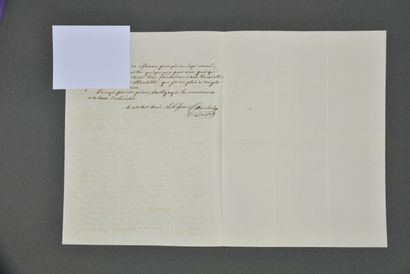 Constant DUMÉRIL (1774-1860), zoologiste.
Lettre...