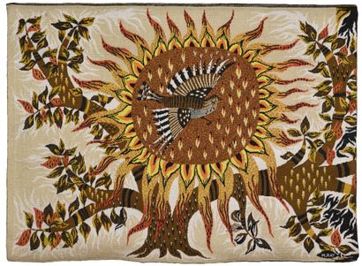 Michèle RAY (née en 1933.
Diurne. 
Tapisserie...