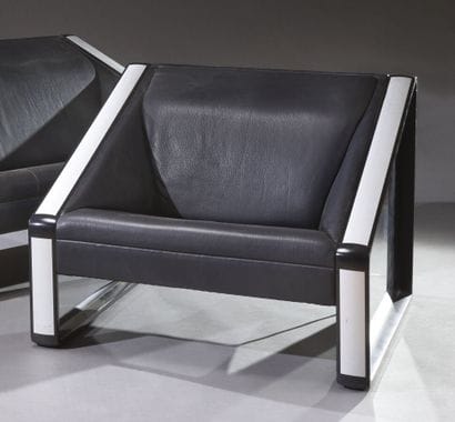 Jacob JENSEN. 
Canapé et fauteuil lounge...
