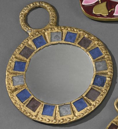 Irena JAWORSKA
Miroir rond en talosels et...