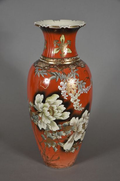 Japon, vers 1900-1920 
Grand vase balustre...