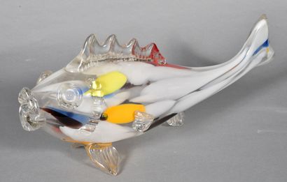 MURANO
Poisson en verre soufflé, façon Clichy.
Circa...