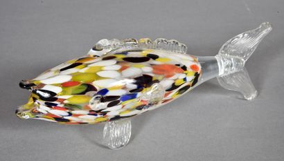 MURANO
Poisson en verre soufflé façon Clichy.
Circa...