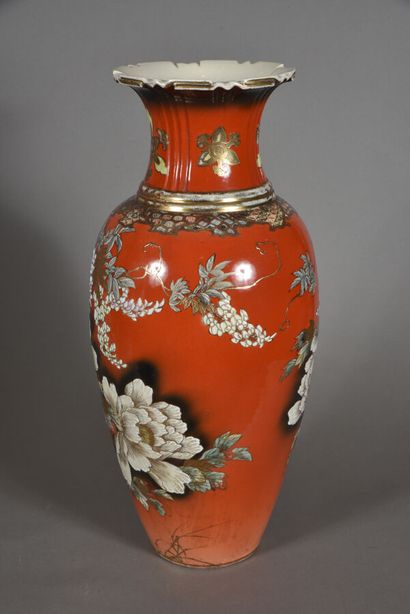 Japon, vers 1900-1920 
Grand vase balustre...