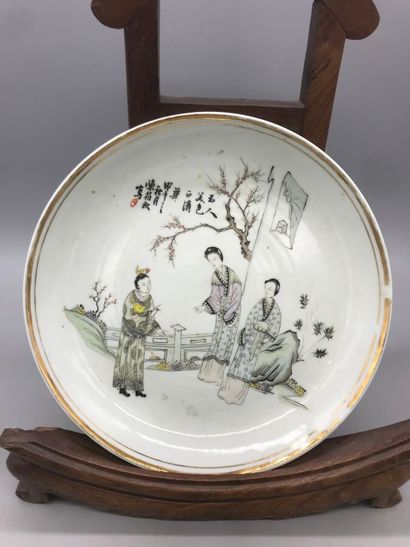Chine, fin XIXe siècle, 
Assiette creuse...