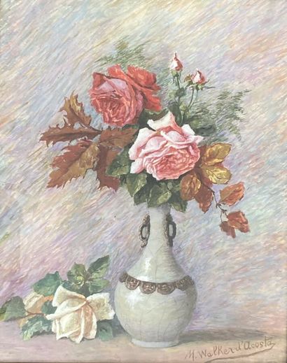 M. WALKER D'ACOSTA (XXe siècle). 
Bouquet...