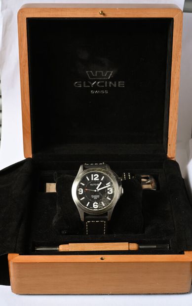 GLYCINE: Steel watch, 