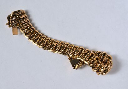 18K (750/oo) yellow gold American hollow...