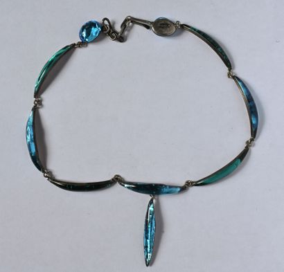 Jacques GAUTIER: Metal choker necklace composed...