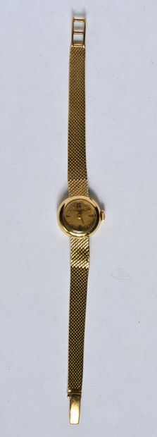 LONGINES: Watch in 18K (750/oo) yellow gold,...
