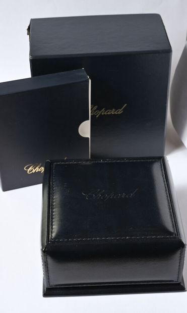 CHOPARD: Pair of smooth 18K (750/oo) yellow...