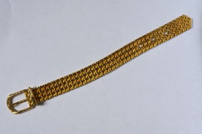 HERMÈS: Belt bracelet in 18K (750/oo) yellow...