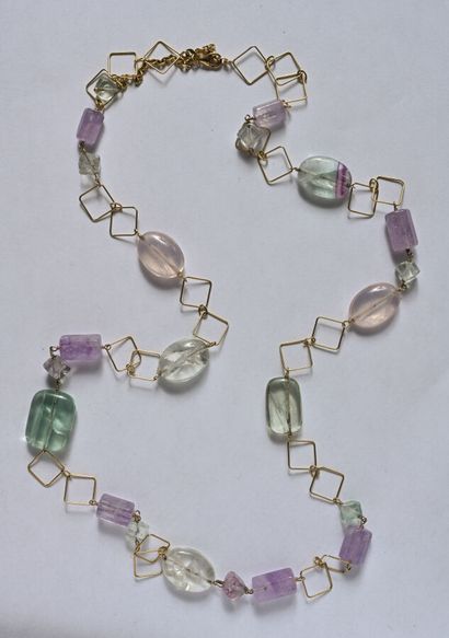 Necklace in 18K yellow gold (750/oo) with...