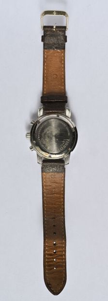 TISSOT: Steel chronograph watch, 