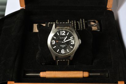 GLYCINE: Steel watch, 