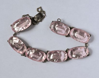 Jacques GAUTIER: Silver-plated metal bracelet...