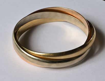 18K (750/oo) gold three-tone 