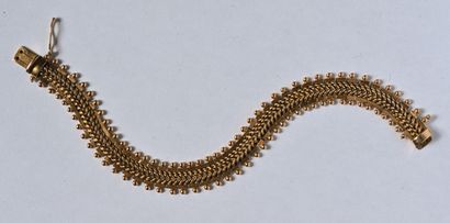 Bracelet in 18K (750/oo) yellow gold with...