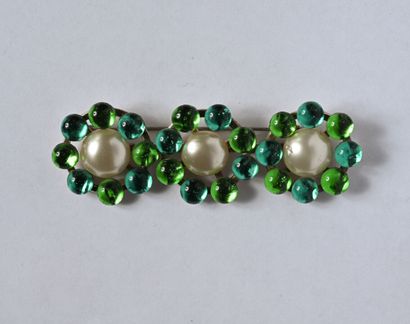 Jacques GAUTIER: Silver-plated metal brooch...