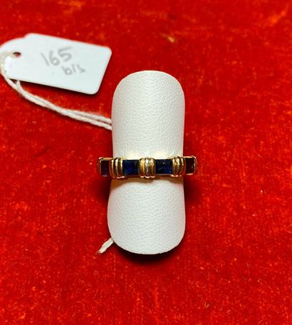 CARTIER : Bague en or 18K (750/oo) de 2 tons,...