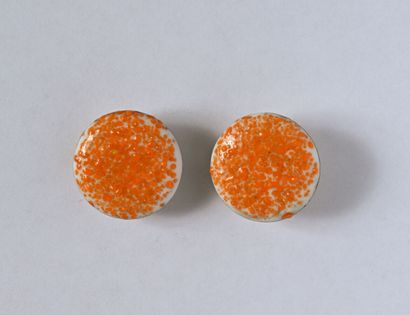 Jacques GAUTIER: Pair of gold-plated metal...