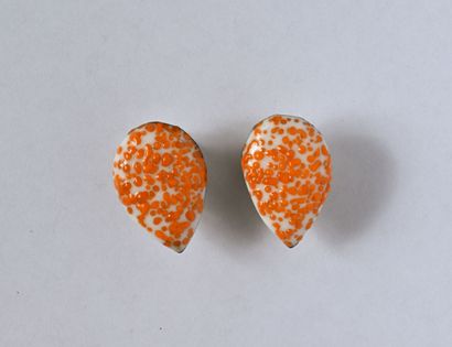 Jacques GAUTIER: Pair of gilded metal ear...