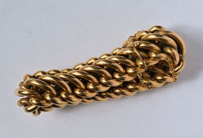 Important 18K (750/oo) yellow gold smooth...