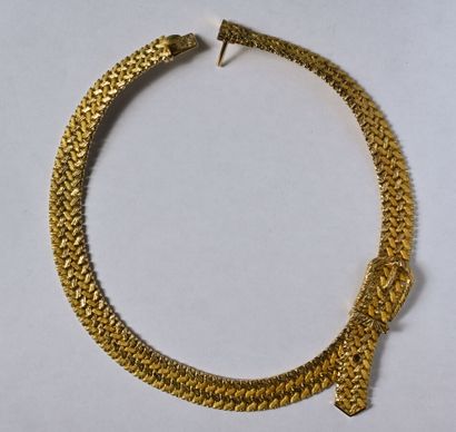 HERMÈS: Belt necklace in 18K (750/oo) yellow...