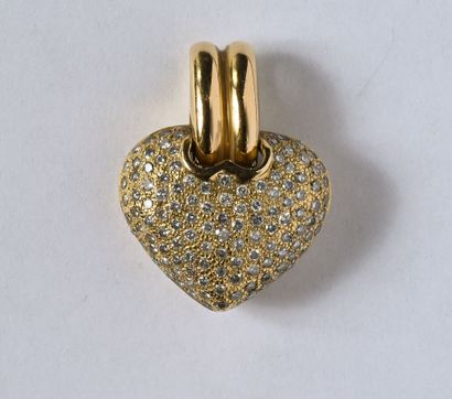 18K (750/oo) yellow gold pendant forming...