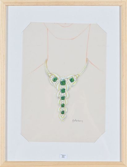 Philippe DELOISON (20th). 
Drawing for an...