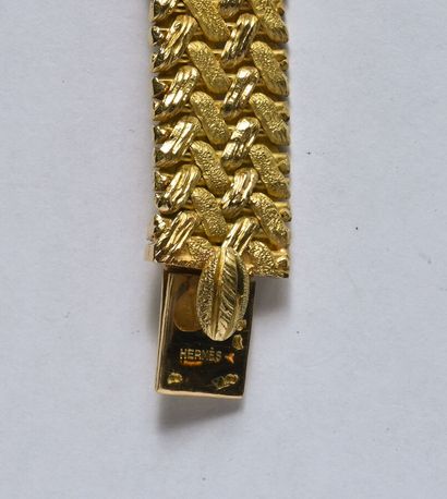 HERMÈS: Belt necklace in 18K (750/oo) yellow...